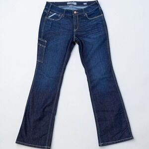 Ariat Rebar Mid Rise Boot Jeans 30S Dark Wash Carpenter Utility Denim Excellent